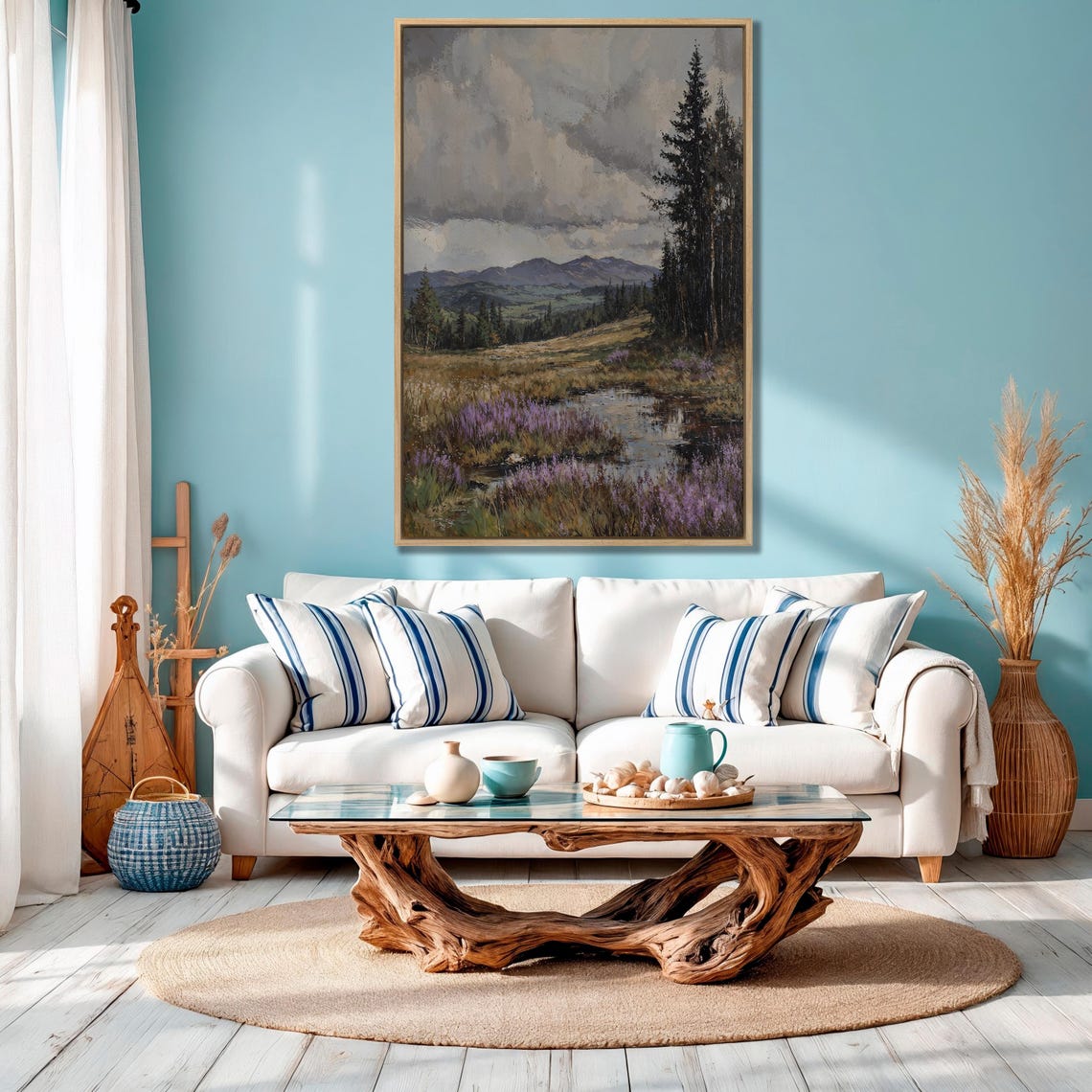 Moody Mountain Valley With Heather Pond and Dark Pines Poster - Image 4