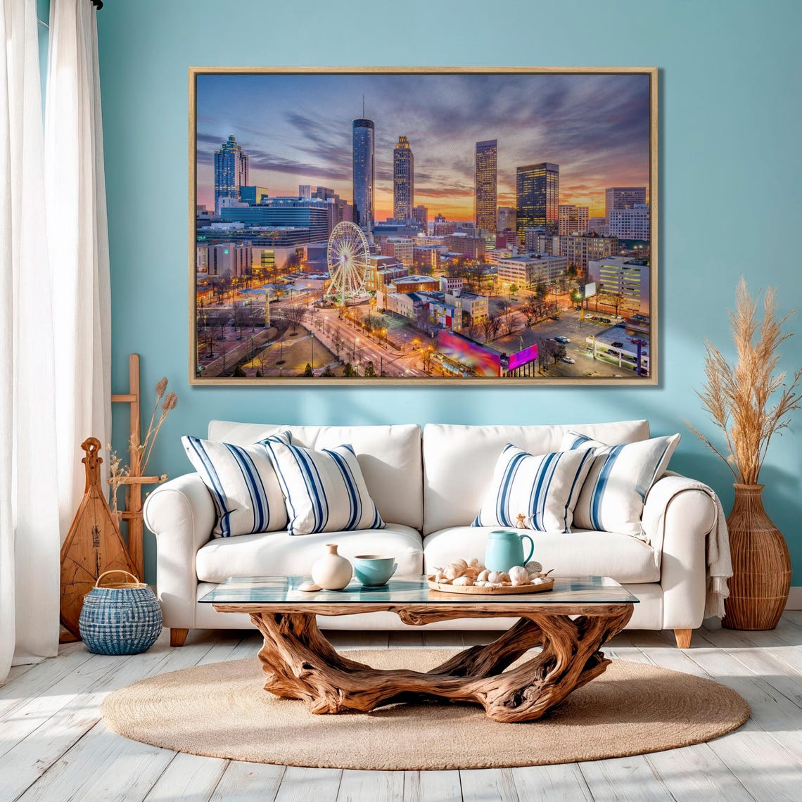 Atlanta Georgia Skyline Sunset Cityscape Photography Art Poster - Image 2