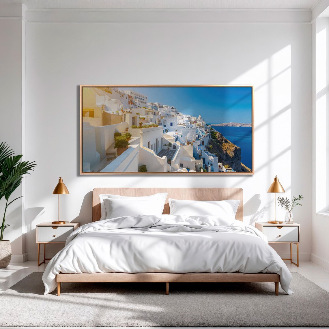 Santorini Island Travel Poster, Greece Wall Art - Image 3