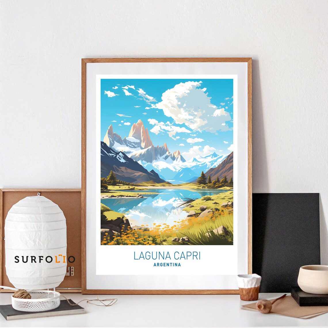 Laguna Capri El Chaltén Fitz Roy Mountain Poster