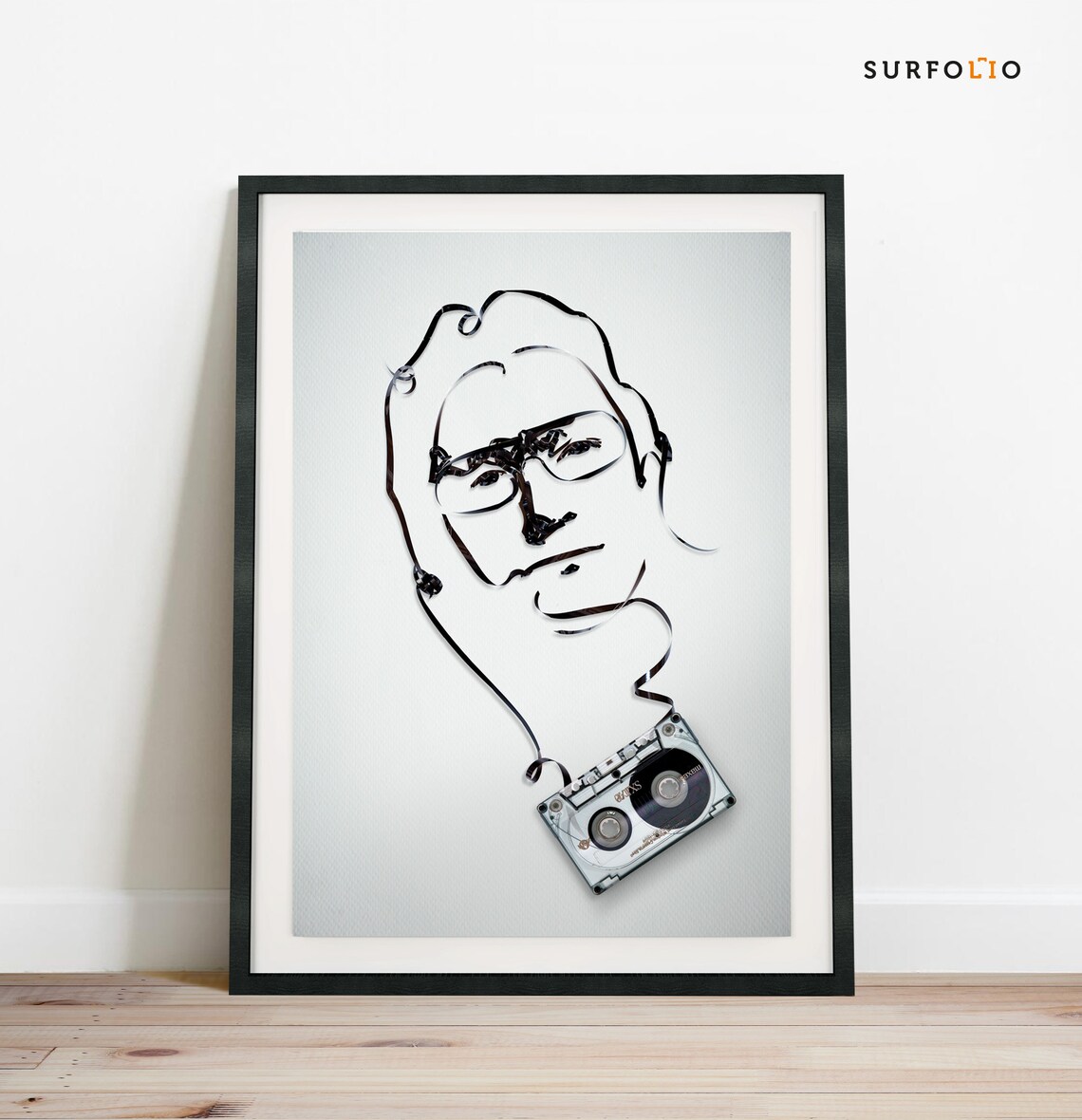 Bono Cassette Tape Retro Music Poster