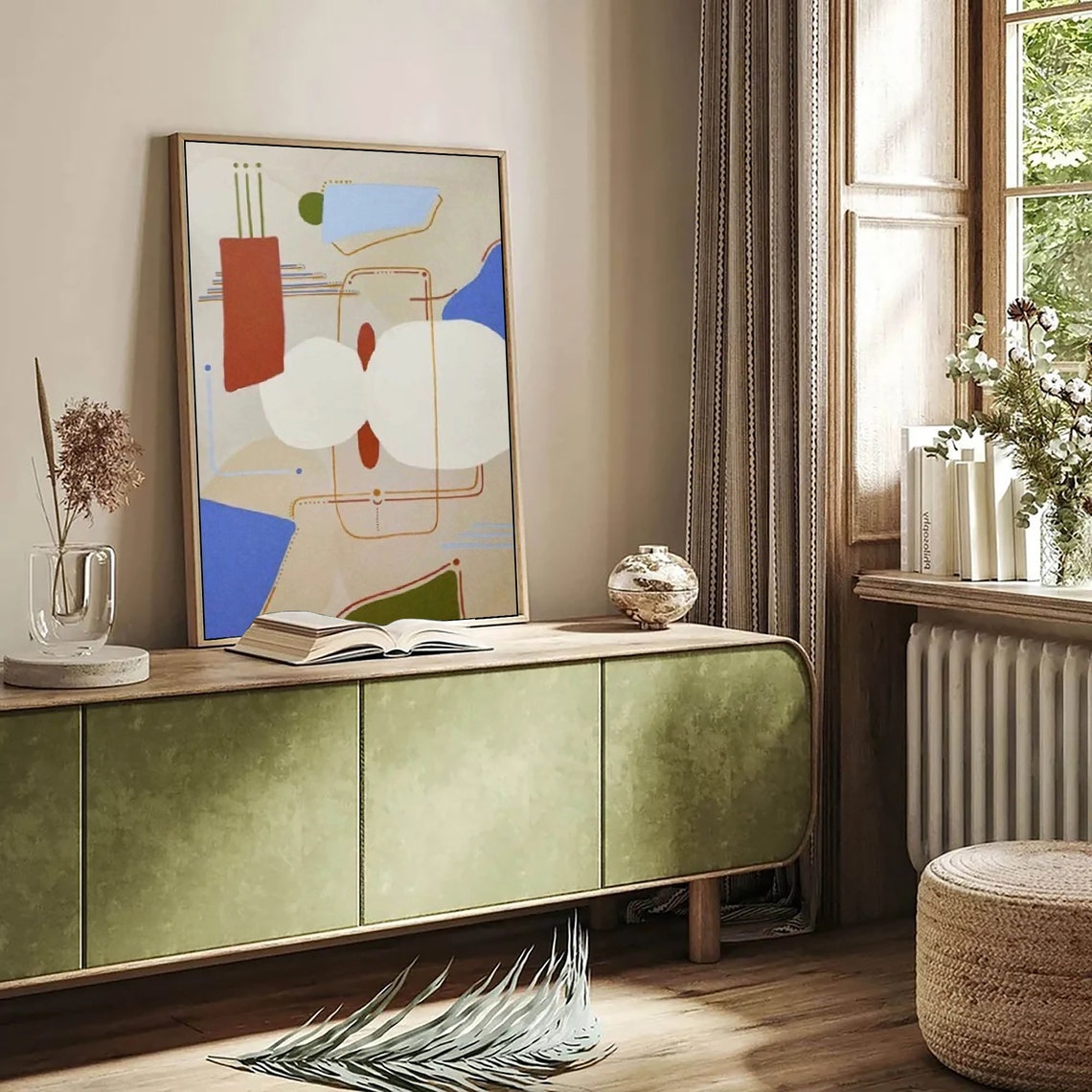 Neutral Beige Minimalist Painting Beige Wall Art White Abstract Art Texture Painting Beige Abstract Painting On Wabi Sabi Wall Art - Image 3