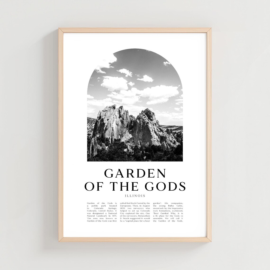 Garden Of The Gods Illinois Sandstone Rock Formations Photo Poster