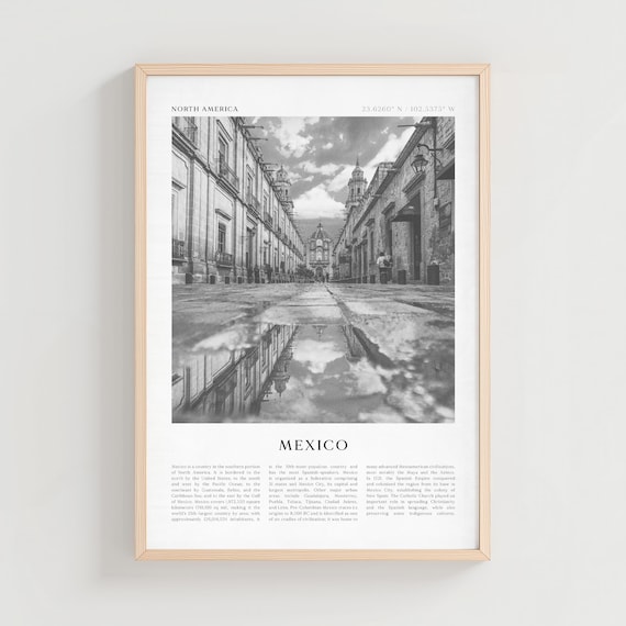 Mexico Travel Poster Vintage Print Wall Art Retro City Gift North America Boho Decor Na192