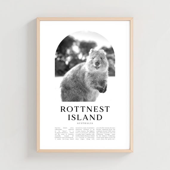 Rottnest Island Travel Poster Print Wall Art Australia City Gift Decor Cn55m