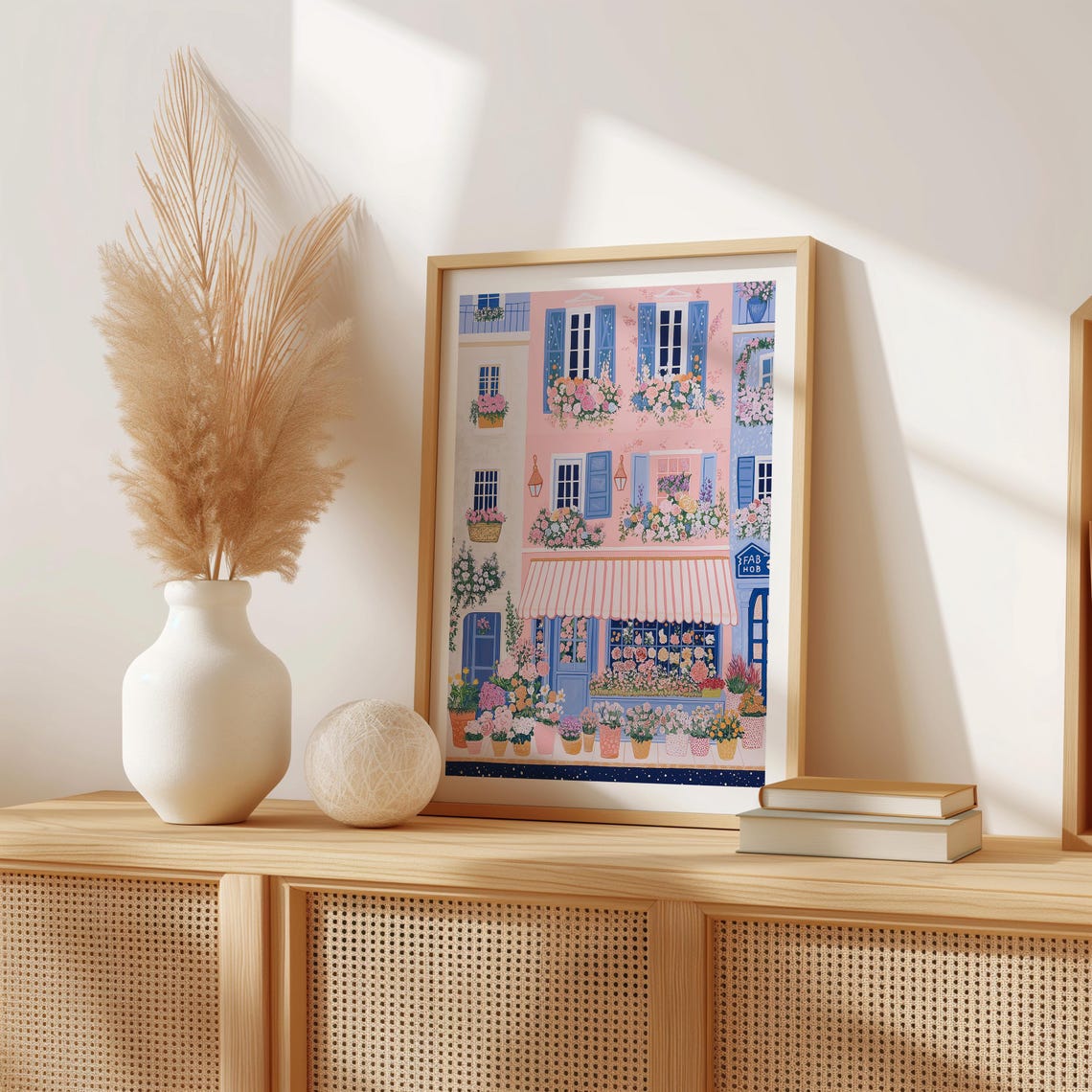 Flower Shop Print Florist Print Garden Shop Flower Market Print Flower Shop Floral Pink Wall Art Spring Wall Art Floral Wall Art 17 - Image 3