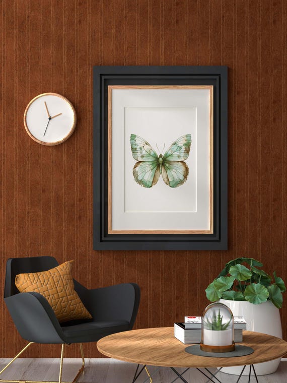 Butterfly Wall Art Butterfly Home Decor Butterfly Print Butterfly Abstract Poster Butterfly Rustic Painting Butterfly Portrait