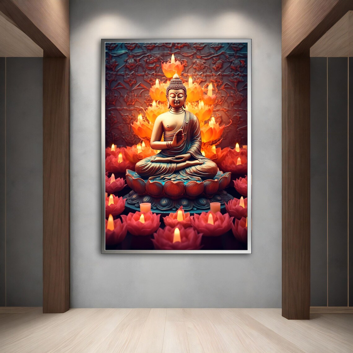 Buddha Meditation Art Print, Spiritual Wall Art - Image 4