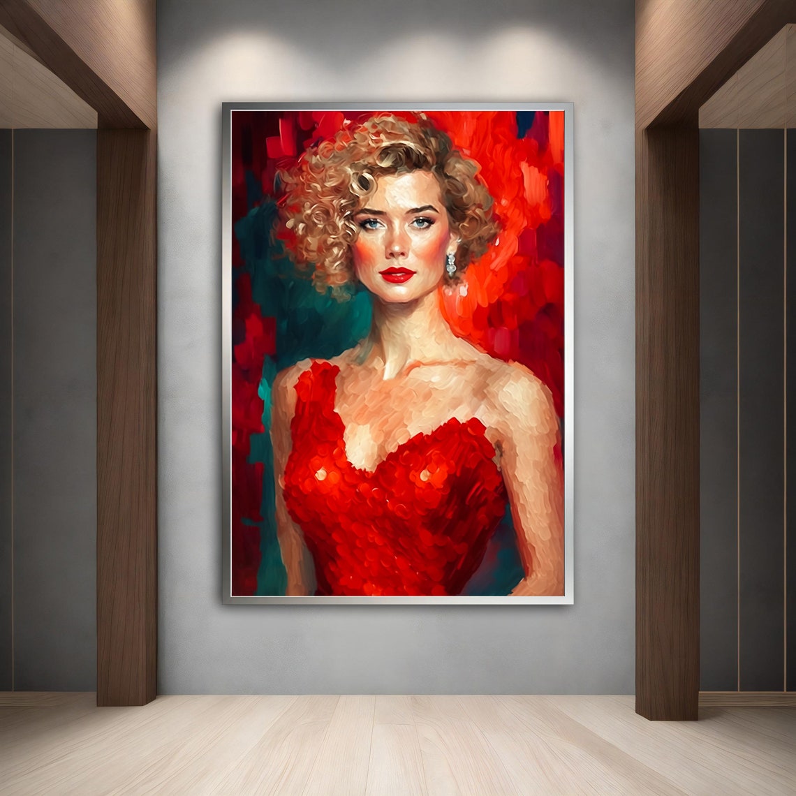 Beautiful Modern Woman Wall Art Modern Woman Print Abstract Woman Painting Feminine Woman Wall Decor - Image 5