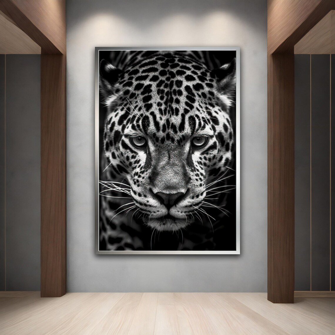 Black And White Leopard Print, Wild Animal Poster - Image 4