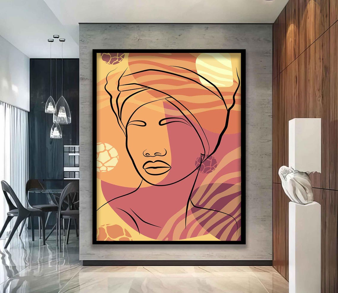 Modern Woman Wall Art Modern Woman Print Woman Woman Wall Decor Woman Wall Art Woman Painting - Image 5