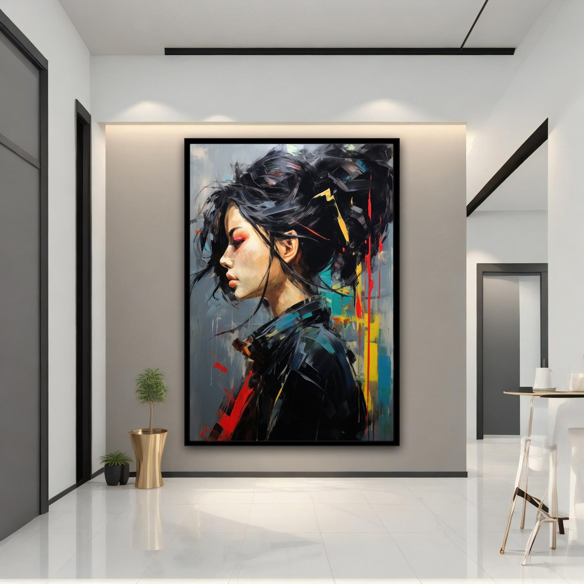 Asian Woman Wall Art Asian Woman Ethnic Wall Decor Asian Wall Art Asian Woman Ethnic Asian Woman Print - Image 4