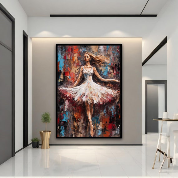 Dancing Ballerina Abstract Wall Art Ballerina Print Dancing Ballerina Abstract Wall Art Ballerina Ballerina Print