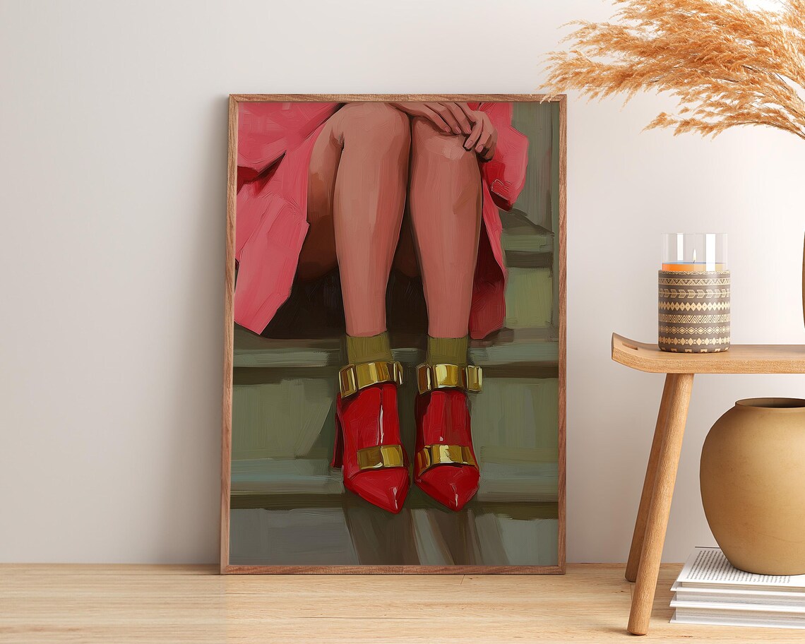 Fashion Shoes Wall Art Print, Dressing Room Decor - Image 3
