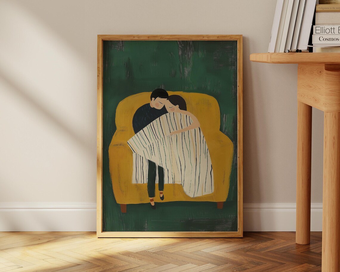 Abstract Couple Art, Minimalist Poster - Image 2