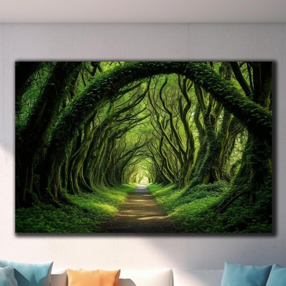 Tempered Glass Wall Art Tree Nature Wall Art Forest Wall Art Wall Hangings Home Decor Extra Large Wall Art Glass Printing Wall Decor