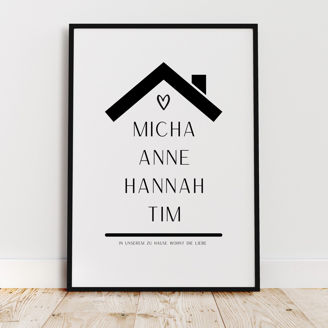 Home Love Lives In Our Home Personalized Art Print