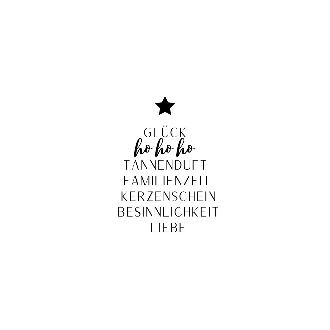 Christmas Word Tree Mural, Holiday Wall Art Print - Image 4