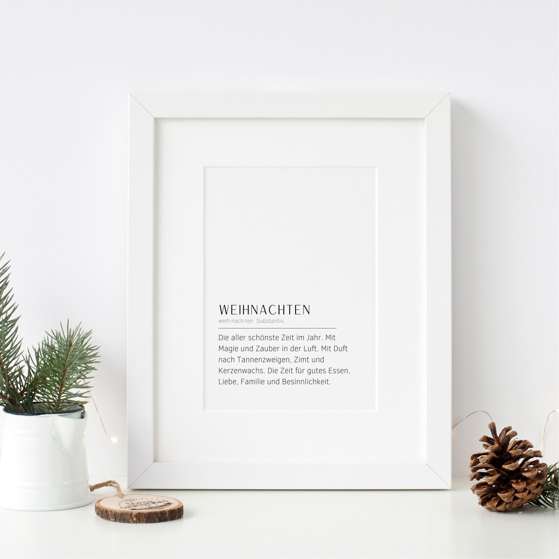 Christmas Definition Poster, Scandinavian Holiday Decor - Image 4