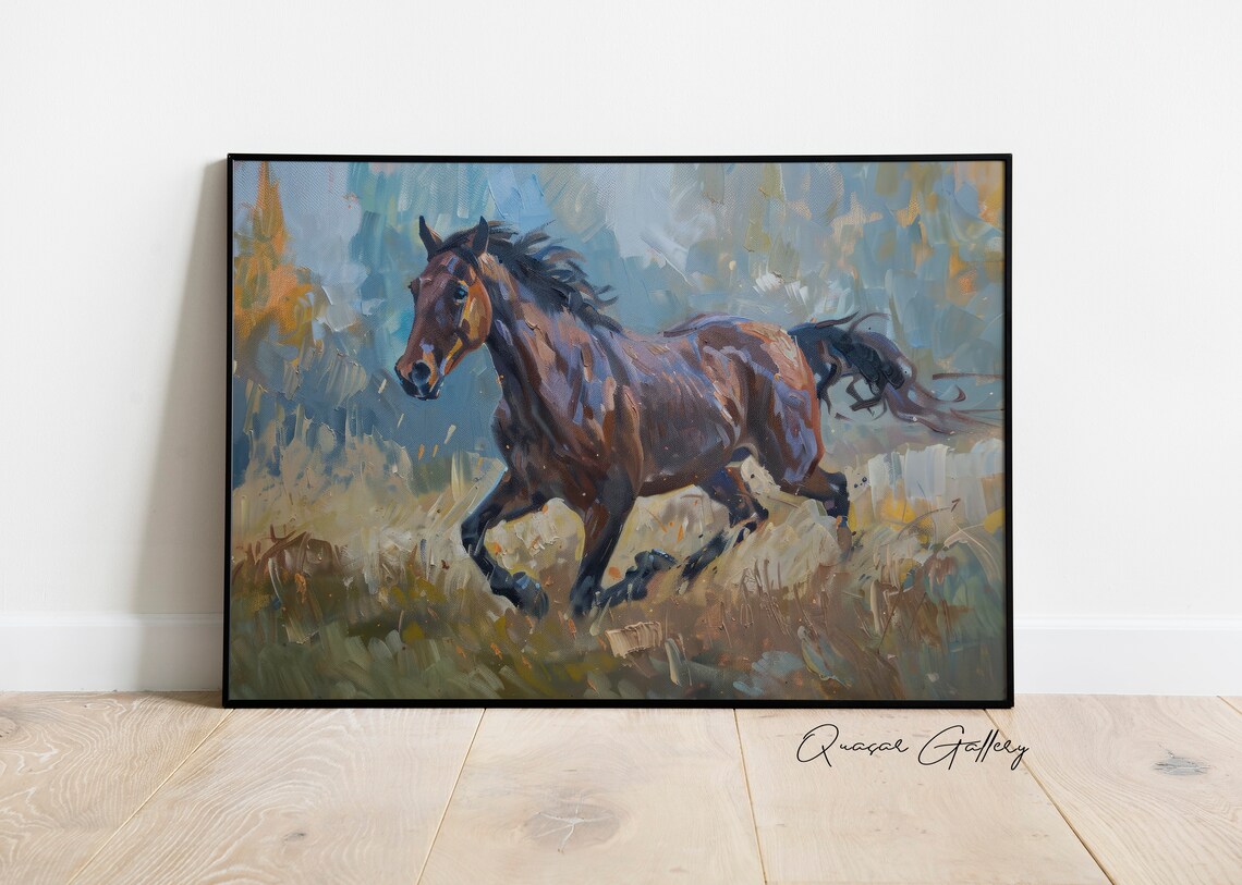 Wild Horse Western Art Print, Cowboy Nursery Decor - Image 4