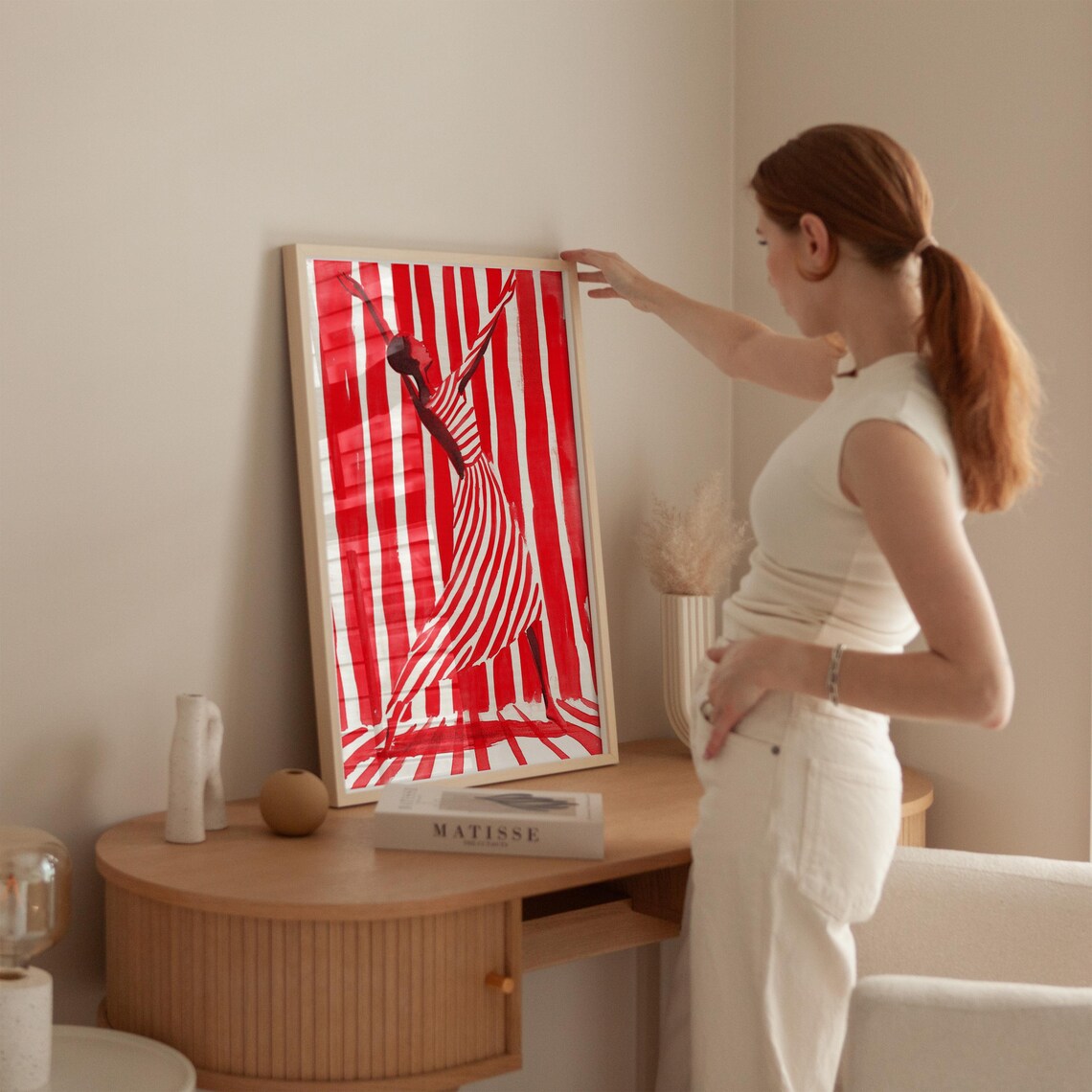 Abstract Dancer Art Print, Modern Minimalist Movement - Image 3