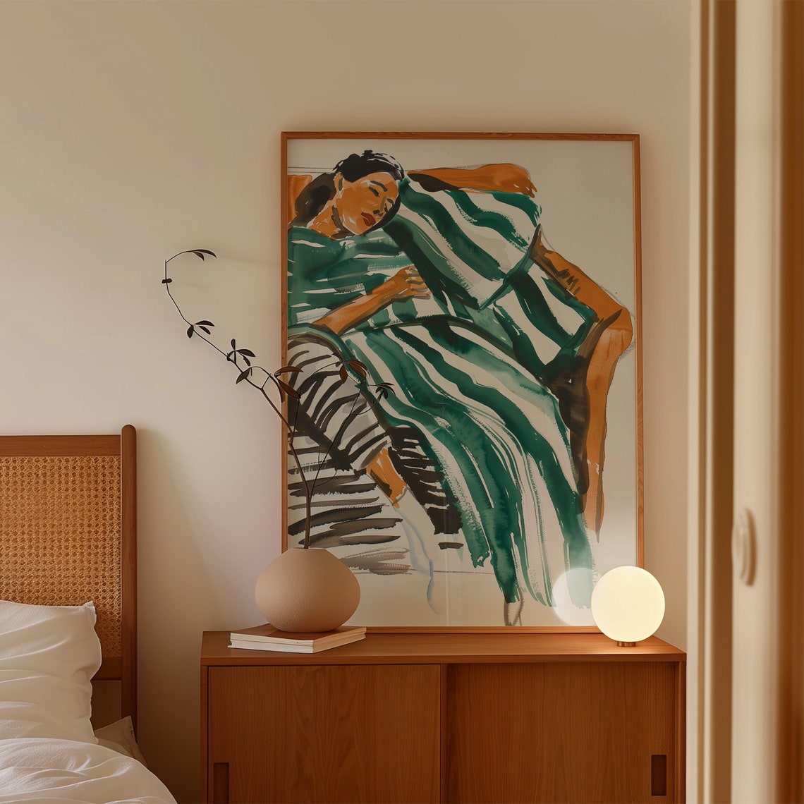 Matisse Style Woman Resting Art Print - Image 4