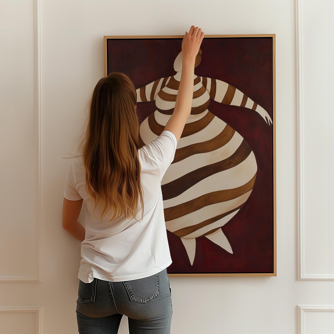 Curvy Woman Print, Minimalist Body Positive Art - Image 3