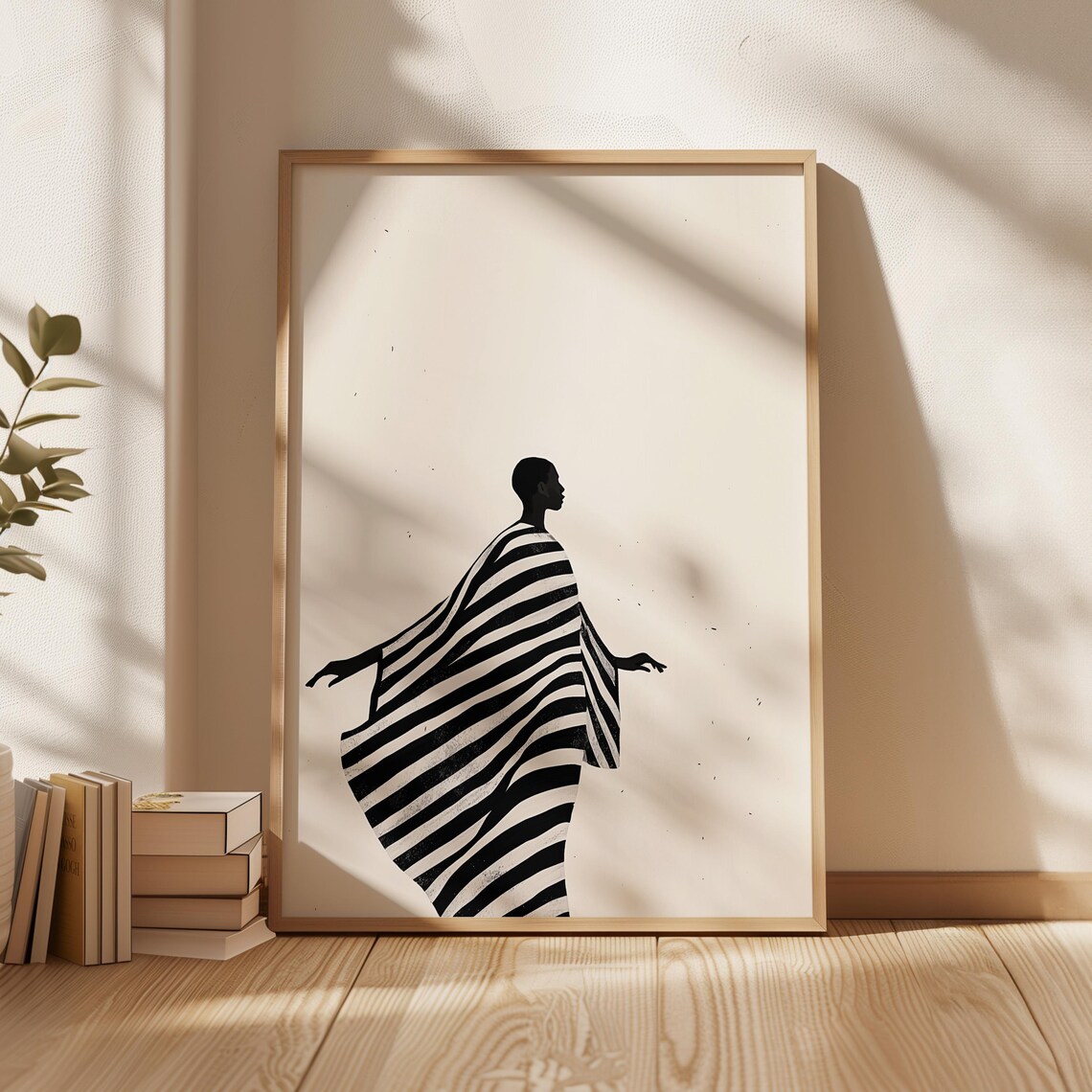 Abstract People Contemporary Nordic Minimalist Art Print