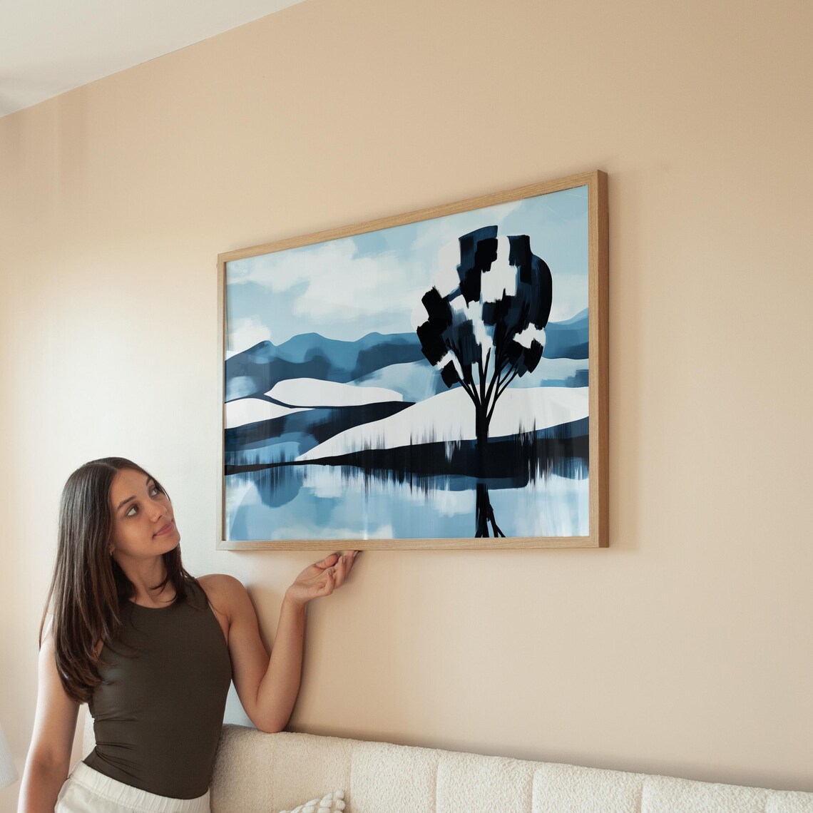 Modern Abstract Landscape, Minimalist Nature Print - Image 4