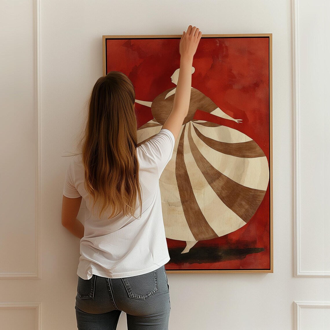 Curvy Woman Dancing Print, Minimalist Body Positive Art - Image 4