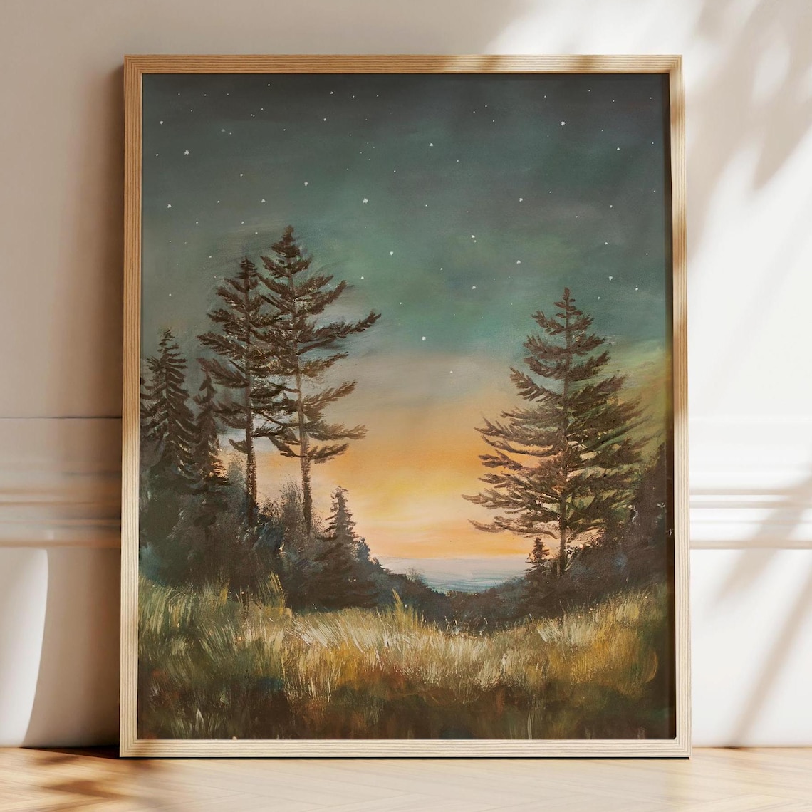 Starry Night Sky, Pacific Northwest Art Print