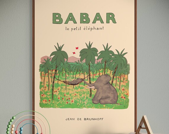 Babar The Elephant - Nursery Art