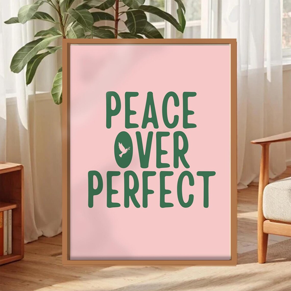 Peace Over Perfect, Funny Inspirational Quote