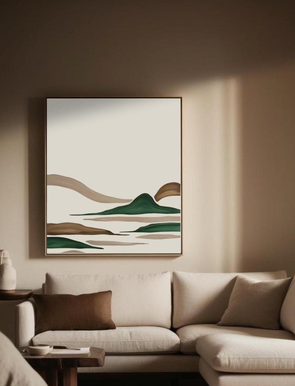 Japandi Abstract Wall Art, Wabi Sabi Hills - Image 3