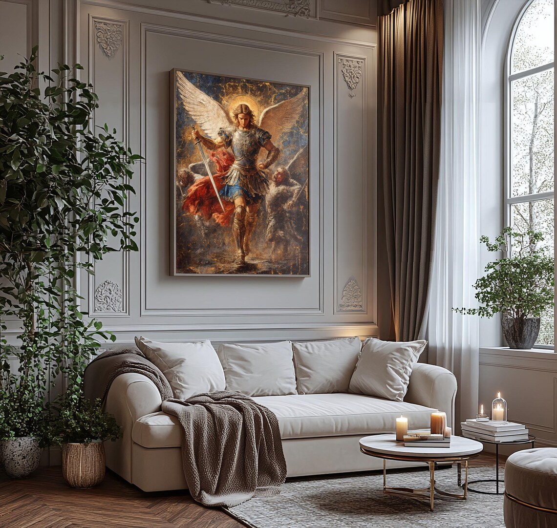 Saint Michael the Archangel Catholic Art Print - Image 4