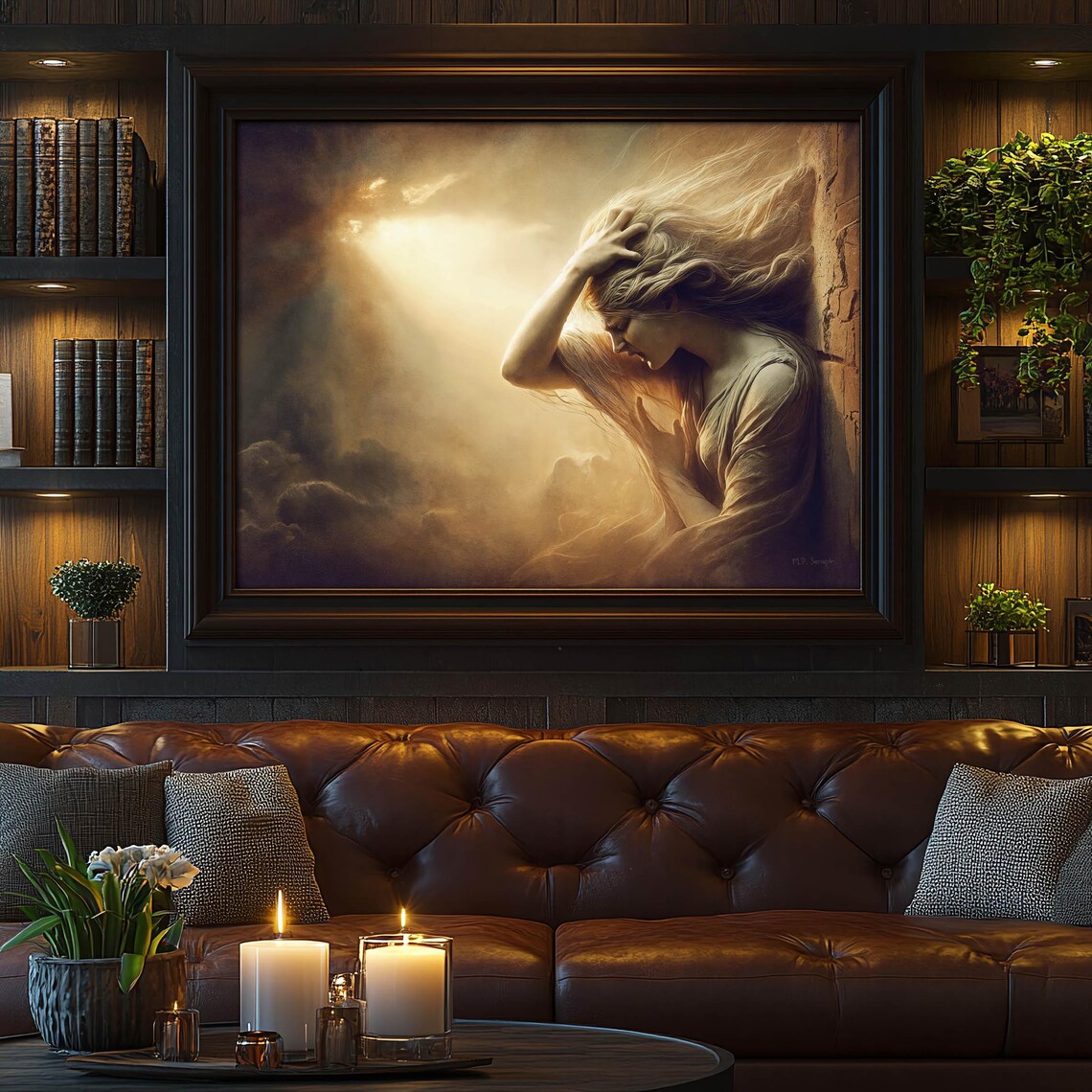 Conversion Of Mary Magdalene Weeping Woman In Golden Wind Repentance Poster - Image 4