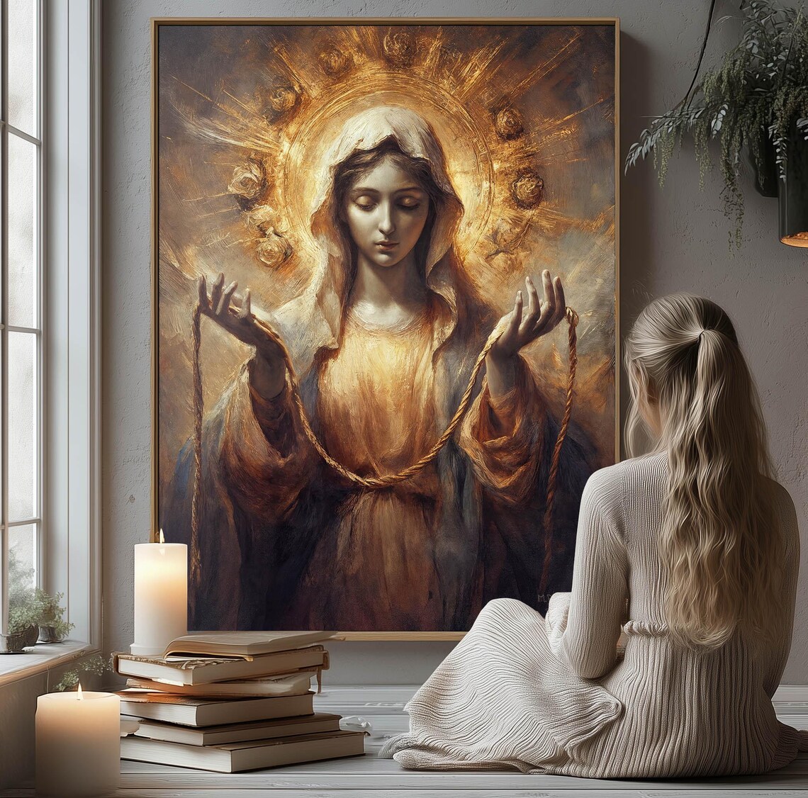 Undoer Of Knots Our Lady Blessed Virgin Mary Art Print - Image 2