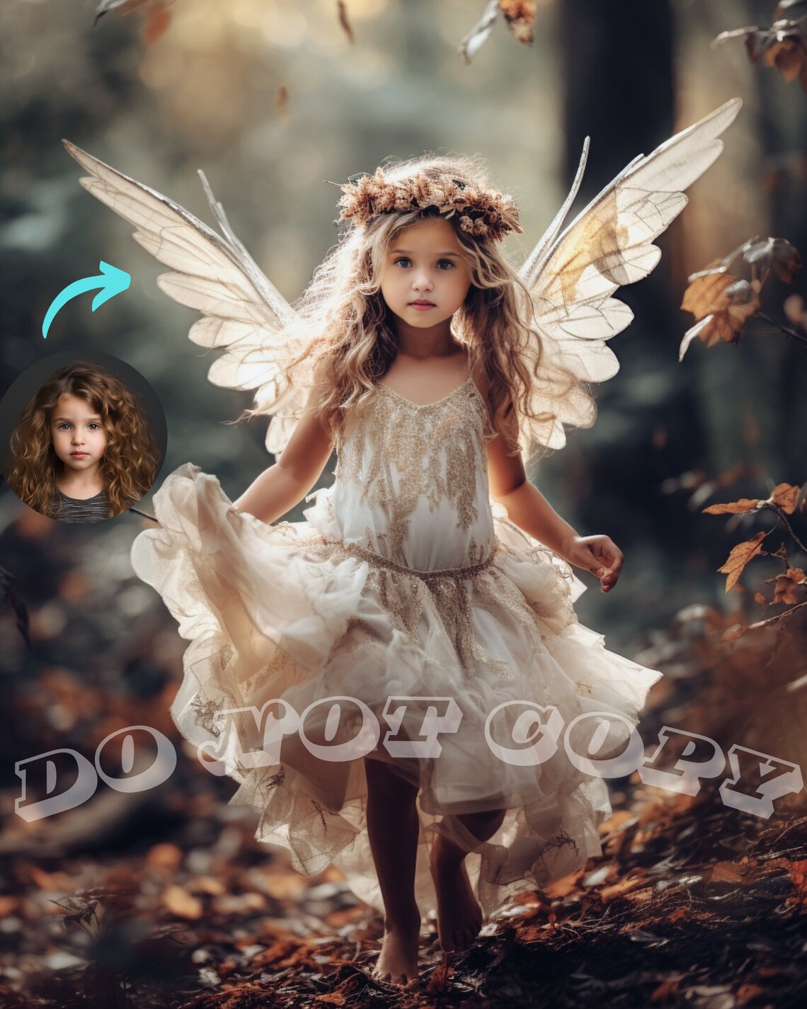Custom Fairy Princess Portrait, Royal Art Print - Image 2