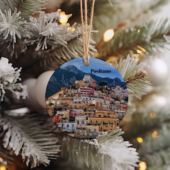 Positano Italy Coastal Cliffside Village Keepsake Travel Art Print