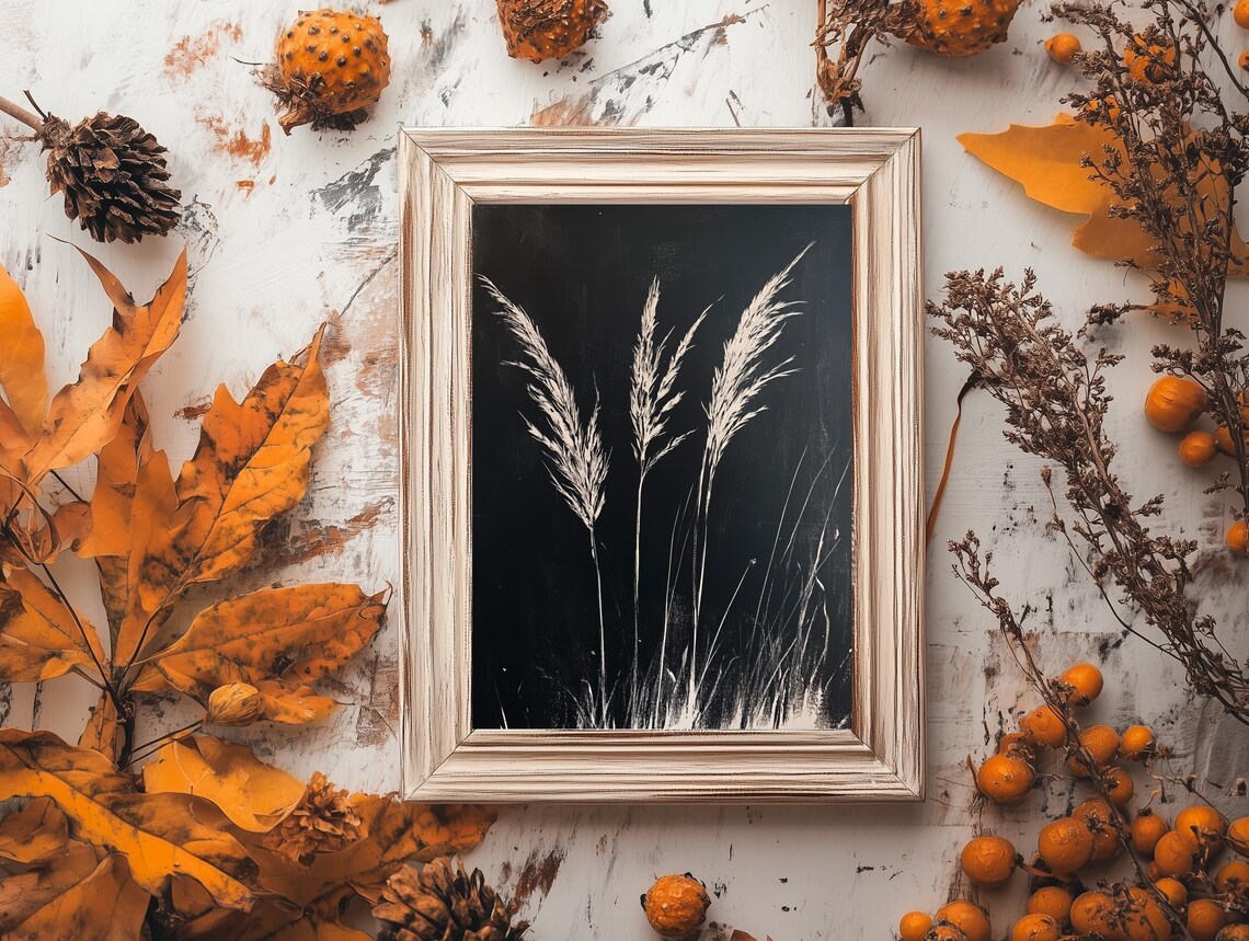 Fall Frame Art Gothic Vintage Wall Art Dark Floral Botanical Print Moody Autumn Decor - Image 3