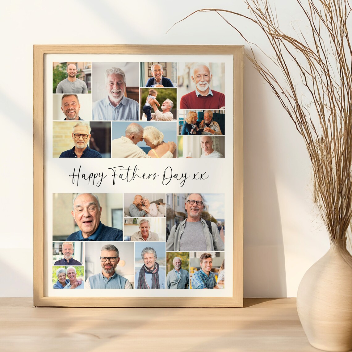 Father's Day Collage Photo Sign, Personalized Gift - Image 2
