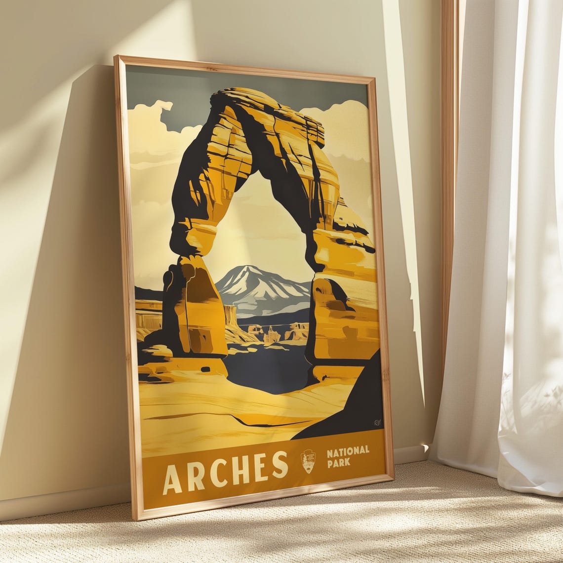 Arches National Park Delicate Arch Utah Desert Golden Poster - Image 4