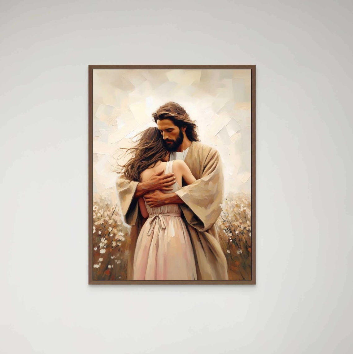 Loved And Cherished Modern Christian Art Jesus With Girl Jesus Art Lds Painting Bible Art Jesus With Woman Christian Art - Image 6