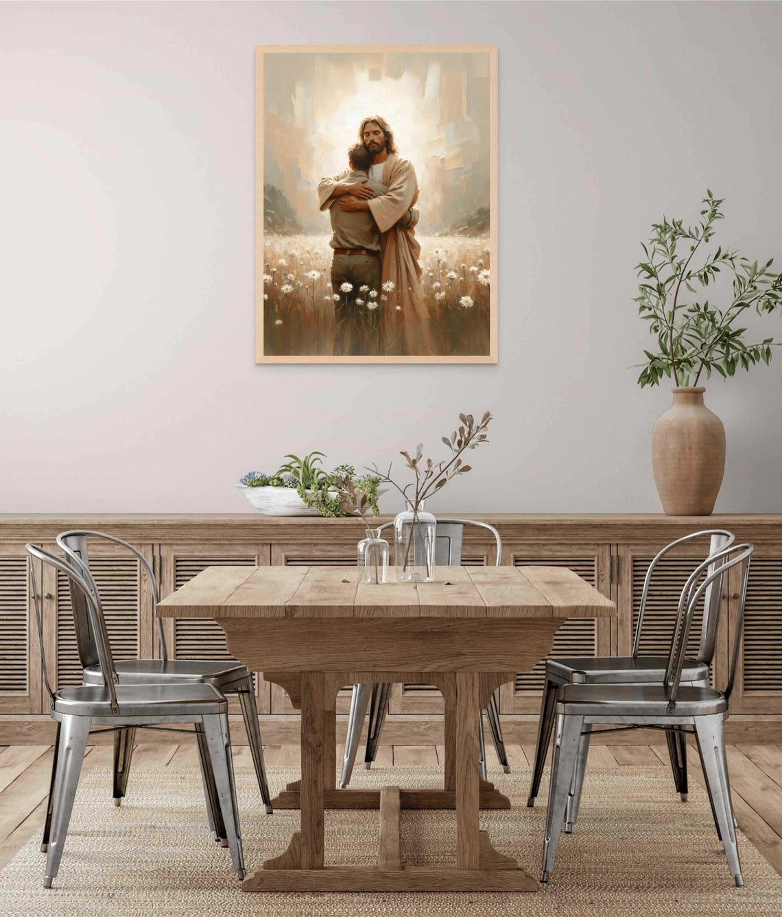 Christ Gives Hope Christian Wall Art Jesus With Man Picture Of Jesus Lds Painting Bible Art Religious Print Jesus Painting Jesus Art - Image 5