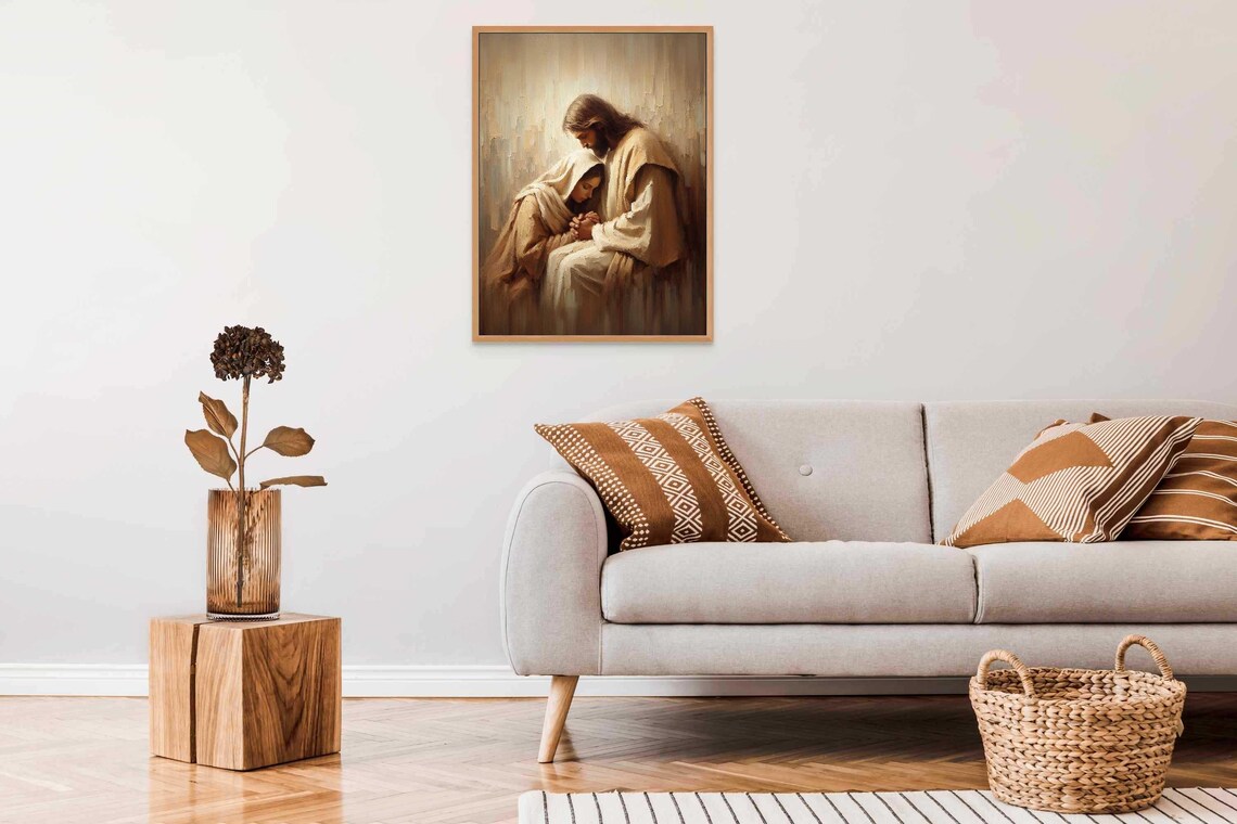 His Forgiveness Jesus and Woman Christian Art Print - Image 5