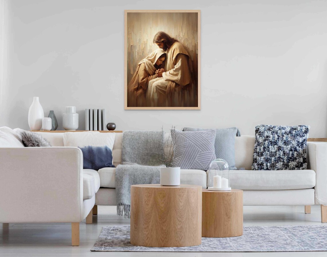 His Forgiveness Jesus and Woman Christian Art Print - Image 7