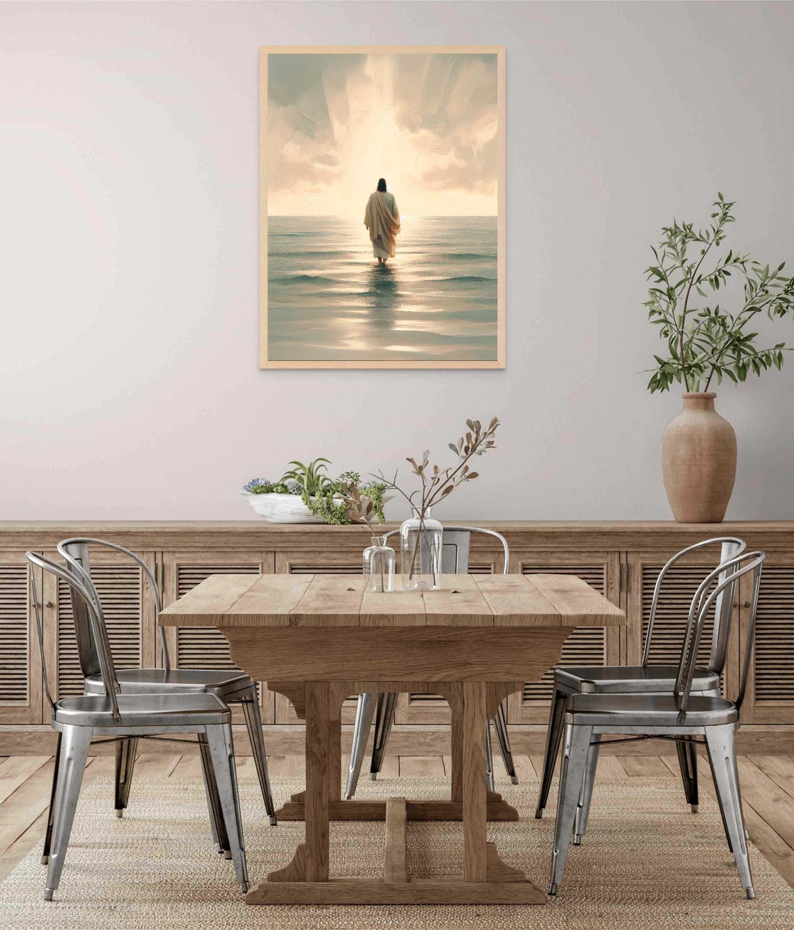 His Walk Modern Christian Art Jesus Walking On Water Art Jesus Painting Lds Painting Bible Art Jesus Watercolor Picture Of Christ - Image 5