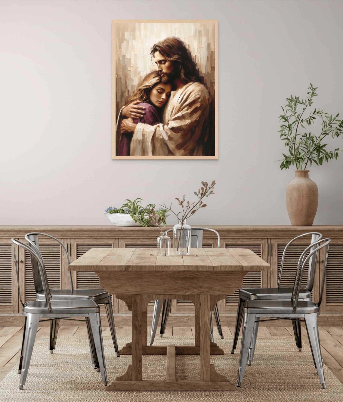 Trust And Faith Modern Christian Art Jesus And Girl Jesus Christ Painting Lds Art Bible Prints Jesus And Girl Art Jesus Christ Art - Image 6