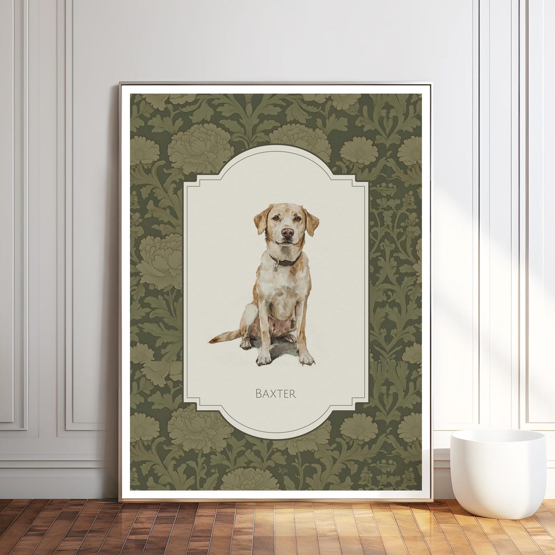 Custom Pet Portrait Dog Painting From Photo Living Room Wall Art Pet Memorial Gift Pet Gifts Labrador Watercolor Painting - Image 4