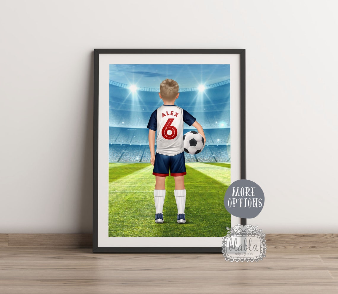Personalised Football Soccer Player Football Fan Room Decor Football Quotes Sports Gift Personalised Gift File - Image 2
